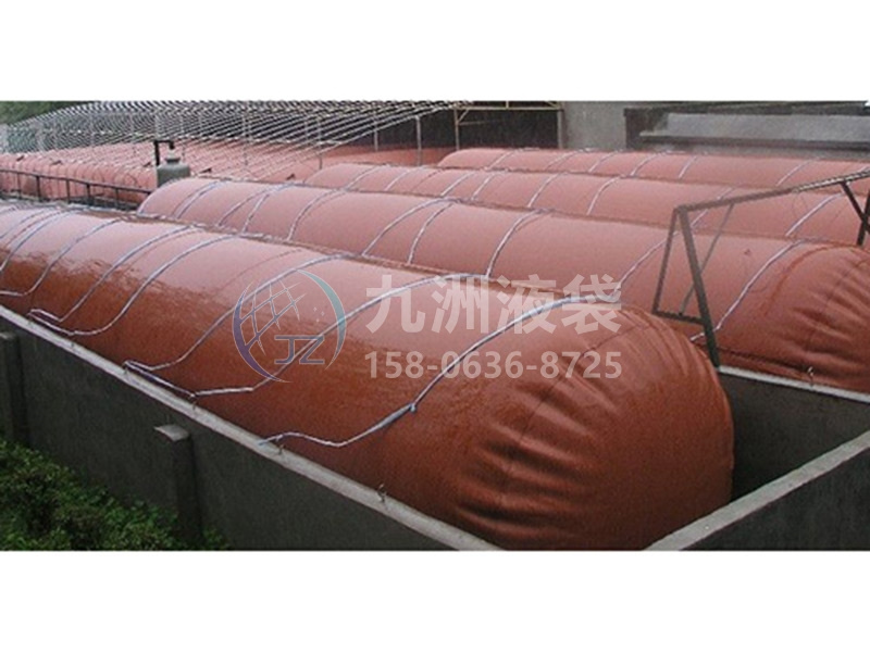 大型沼气池近景